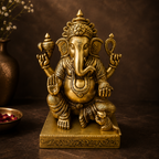 Chaturbhuj Ganesha | Pure Brass