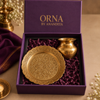Plate and Kalash Diwali Hamper | Pure Brass Gift Box