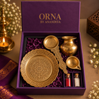 All Pooja Essentials Diwali Kit | Pure Brass Gift Box