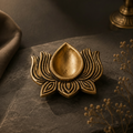 Lotus Brass Diya – Set of 4