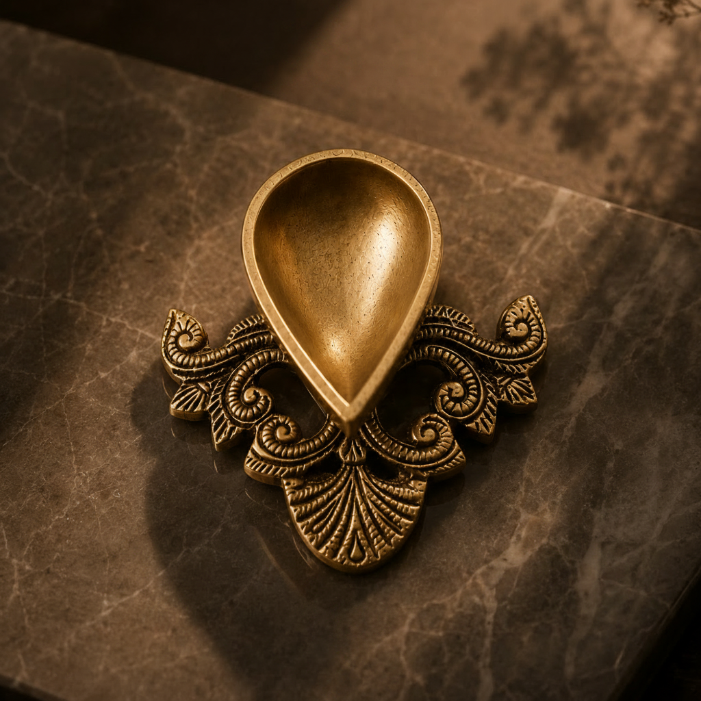 Mayura Brass Diya – Set of 2