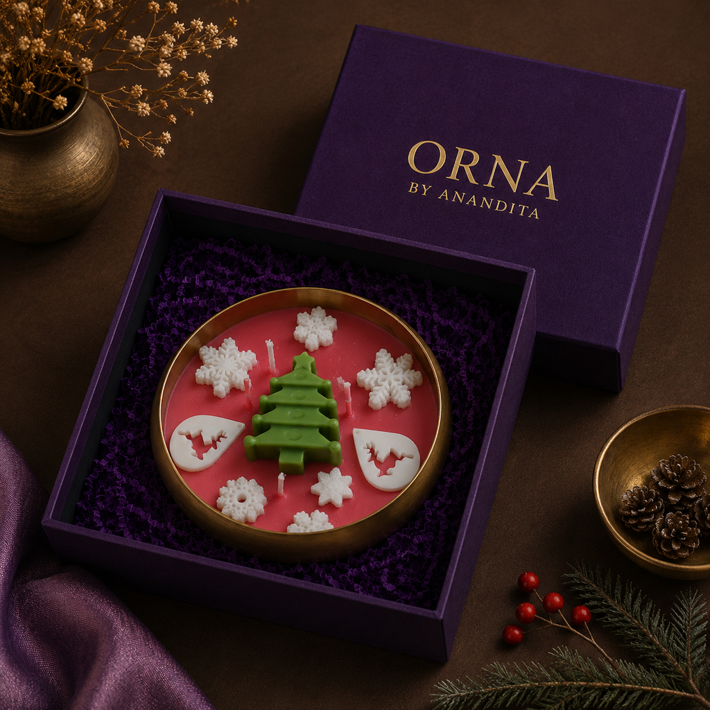 Christmas Urli Candle