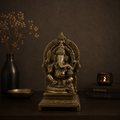 Ganesha with Prabhavali | Pure Brass