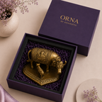 Kamdhenu Cow & Calf Idol | Pure Brass