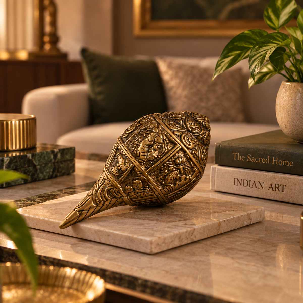 Shankh Shubh Dhwani Diwali Hamper | Pure Brass Gift Box