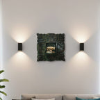 Ornate Green Frame paired with Kamdhenu Cow
