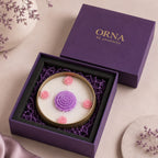 White Floral Urli Candle