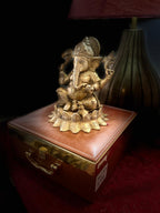Ganesha on Lotus Singhasan | Pure Brass